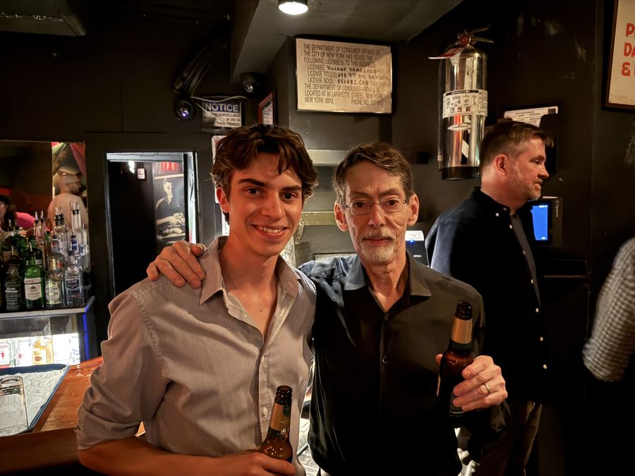 With maestro Fred Hersch